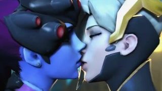Mercy and Widowmaker kissing for 20 minutes
