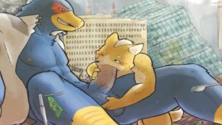 JERKING IN THE CITY furry yiff porn animation
