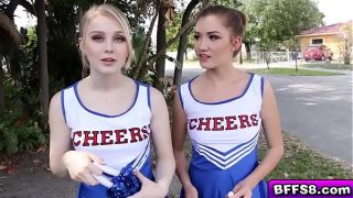 Sexy cheerleaders shared with coaches dick